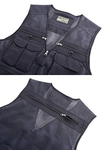 Image of Hbufnha Outdoor Fishing Hunting Vest Multi Pockets Work Cargo Jacket