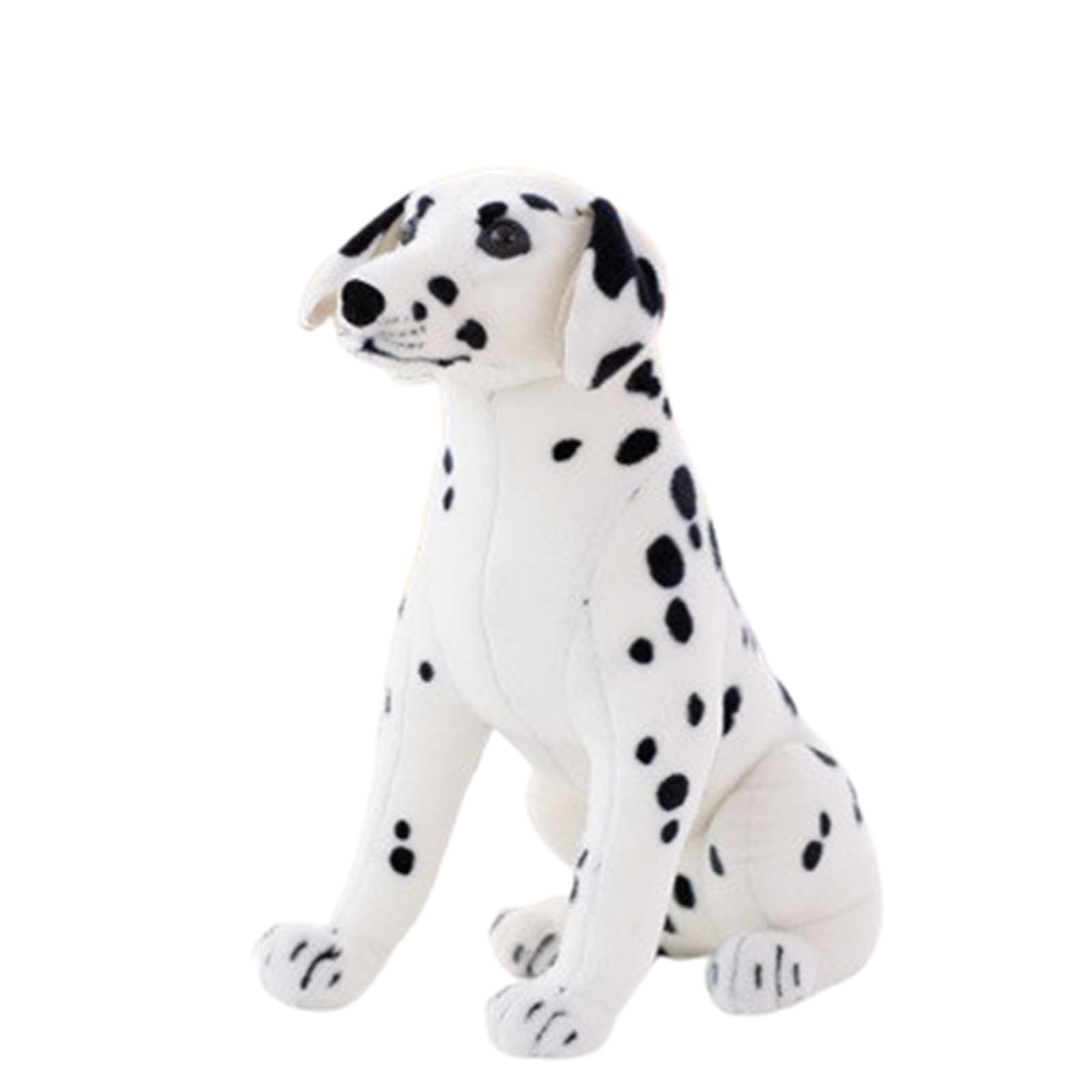 JORCEDI Realistic dog, stuffed animal, toy, adorable, plush dog standing Stuffed animal Lifelike plush animal toy for children boys girls (46cm,bandian)
