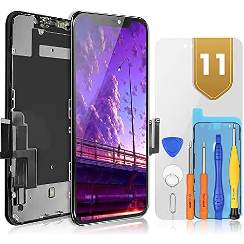 bokman for iPhone 11 Black LCD Screen Replacement Parts Display Assembly Front Panel Cover