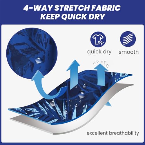 Image of maamgic Mens 7 inch Stretch Swim Trunks Quick Dry Mesh Lining Swimwear Bathing Suits