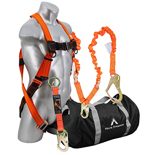 Malta Dynamics Warthog Pass Thru Safety Harness Fall Protection Kit (6 + 18 Extender)