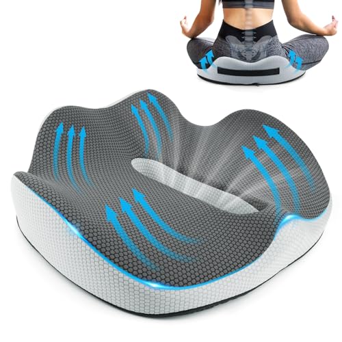 ELEPRUC Orthopädisches Sitzkissen aus Memory Foam – Ergonomisches...