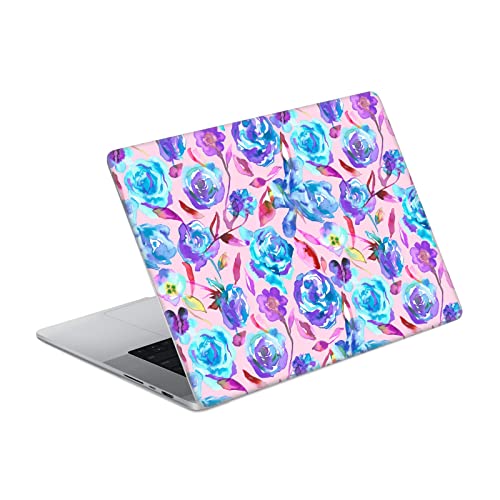 Autocollant MacBook Pro 16 A2485 Vinyle Ninola Roses Aquarelle