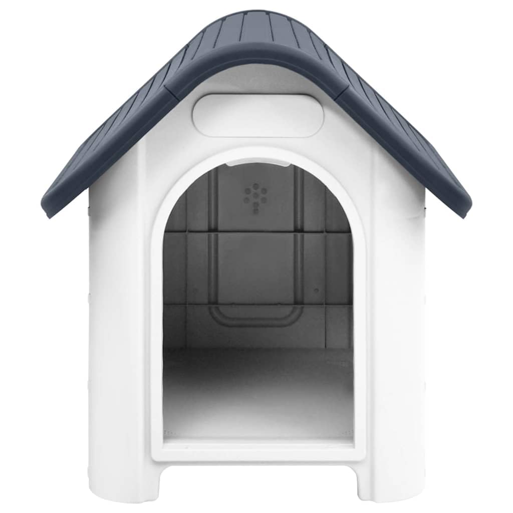 vidaXL Buda dla psa szara 59x75x66 cm Polipropylen