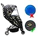 Wonder buggy Universal Stroller Weather Shield Rain Cover with Bubble,Waterproof, Windproof Protection, Travel-Friendly, Outdoor Use, Easy to Install and Remove (Black)