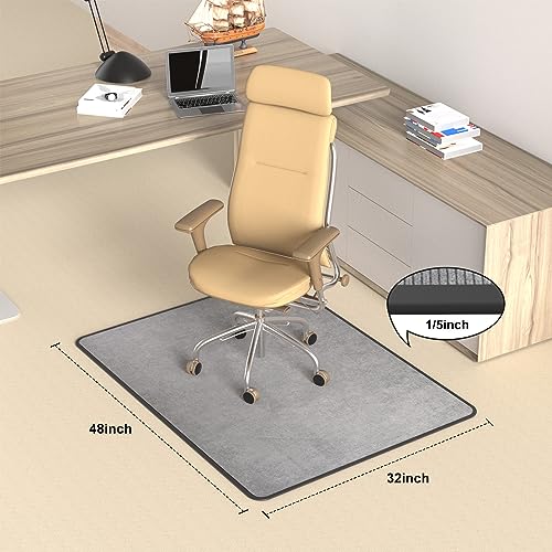 image for Placoot Heavy Duty Office Chair Mat for Carpet and Hardwood Floor Bohe