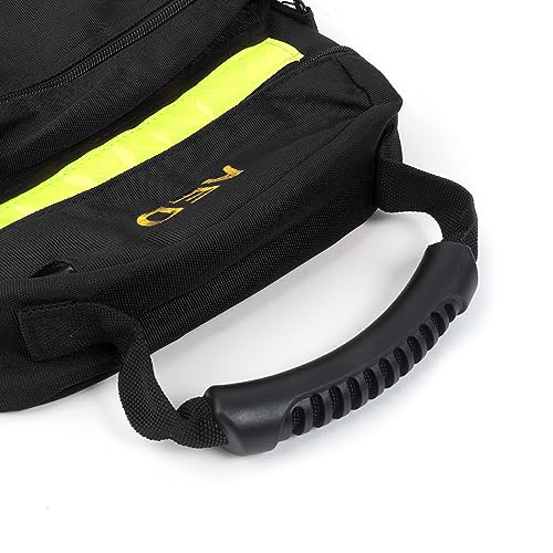 Image of First Aid Bag AED Medical 1st Aid Empty Rescue Defibrillator First Responder Bags for Emergency Critical Healthcare Protection (Bag Only) (Black)
