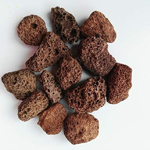 Luxurious Necessities Natural Lava Rocks for Gas Grill, Barbeque and Tandoor Red 3 to 5 cm 5 kg