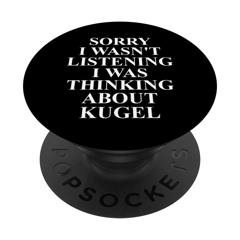 Kugel Apparel - Funny Amazing Kugel Lover Design PopSockets Swappable PopGrip, Black
