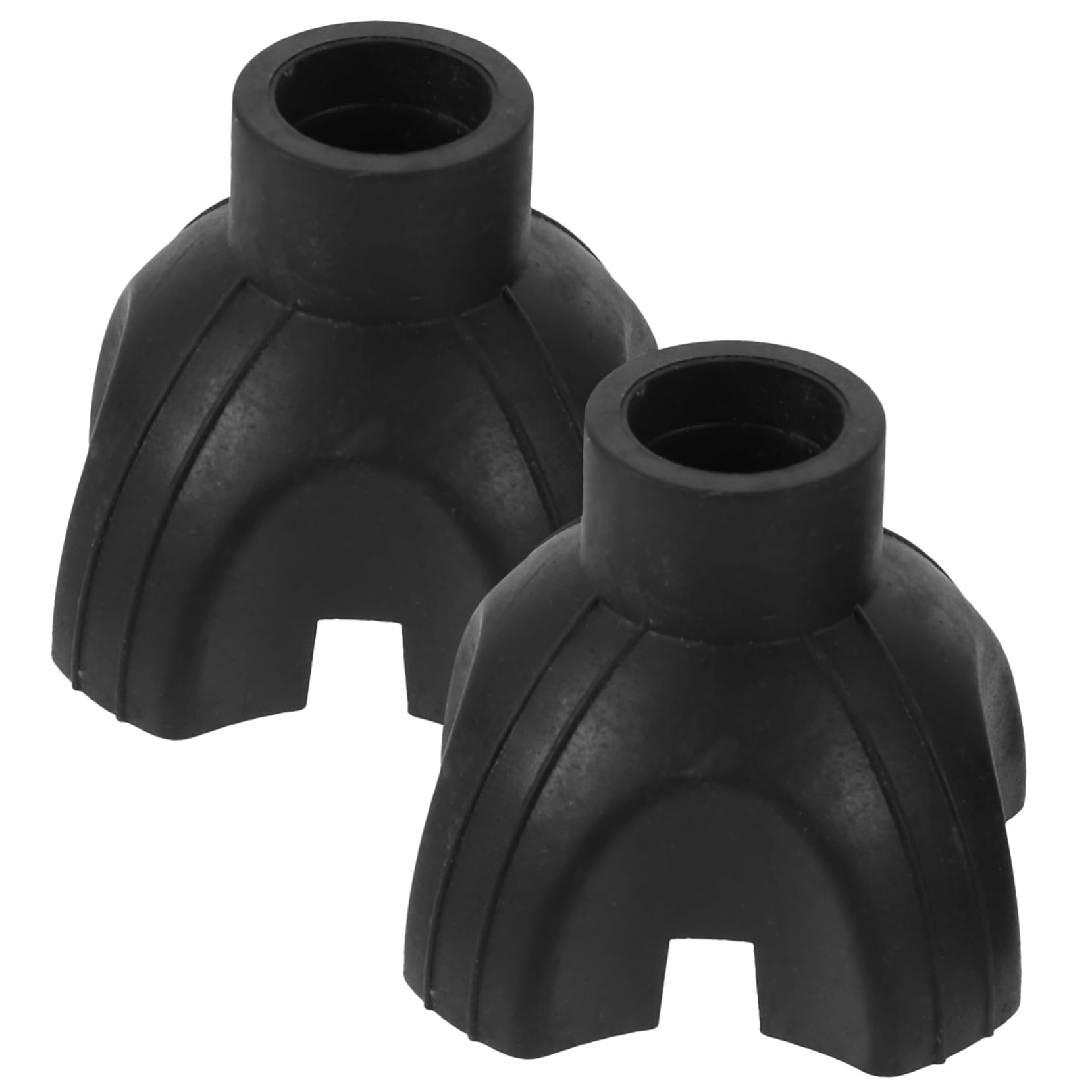 Holibanna 2pcs Stability Canes Cane Tip Replacement Feet Walker Accessories Glides Four Prong Cane Tip Walking Cane Accessories Tips Walking Stick Pole Tip Protector Pole Tip Cover Black