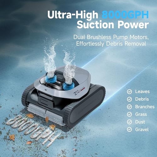 Image of DREAME Cordless Robotic Pool Cleaner, LiFi & APP Control, 8000 GPH Suction, Wall & Waterline Cleaning, UP to 180+ min, Auto-Retrieval, Automatic Pool Vacuum for Above & In-Ground Pools
