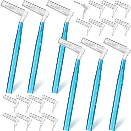 54 Pcs Interdental Brushes Between Teeth Interdental Brush Tooth Flossing Picks Toothpick Dental Tooth Flossing Head Oral Dental Hygiene Toothpick Cleaners (Blue) #TOP25