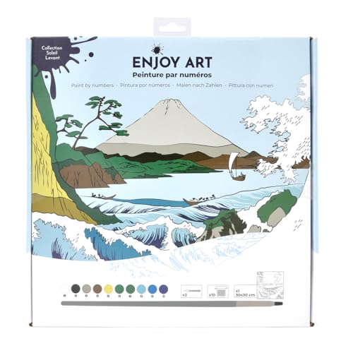 Peinture par numéro Mont Fuji pour vos soirées de détente créative à la maison