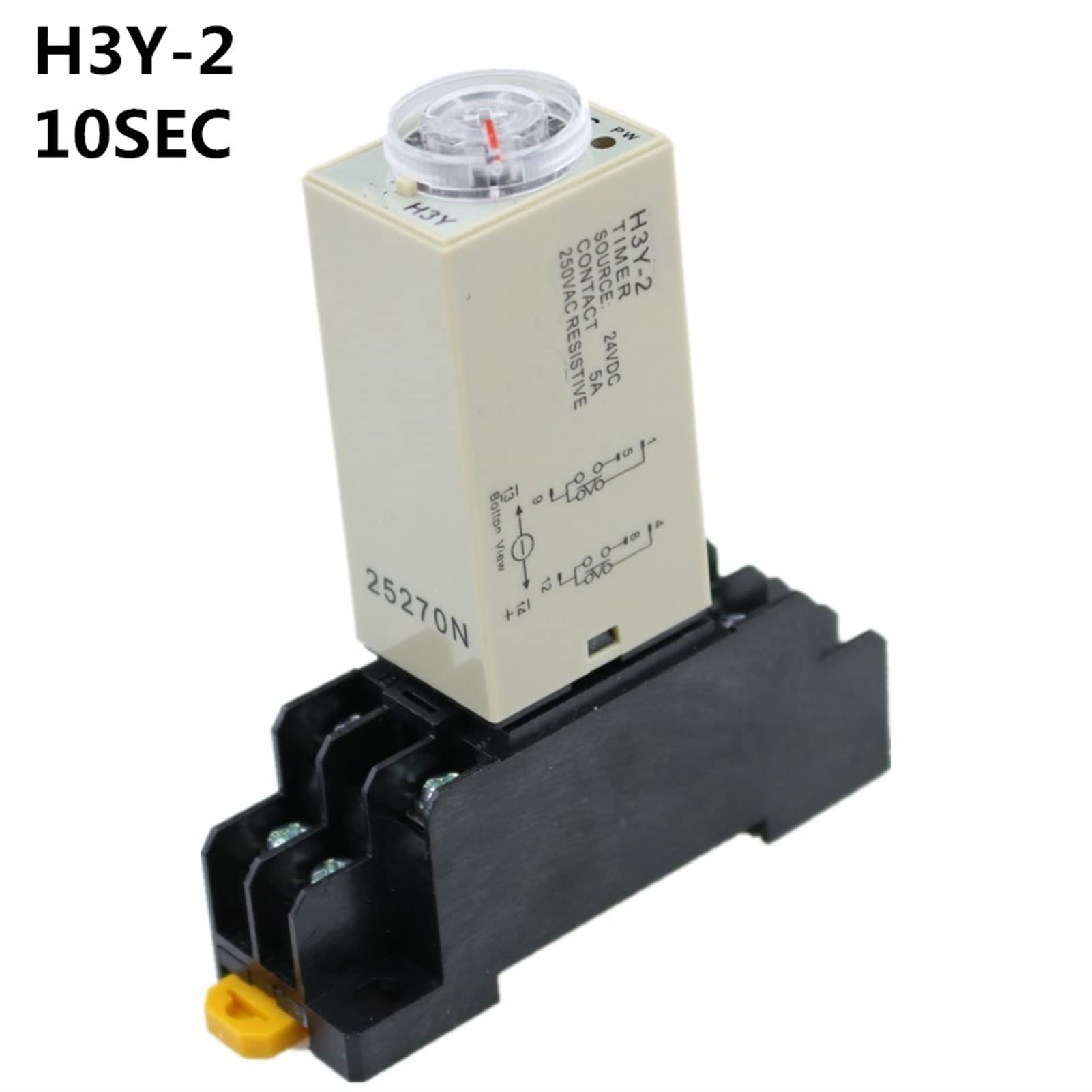 ONECM H3Y-2 36V Kleines Zeitrelais 0-10S ST6P elektronisches Relais Power on Zeitverzögerung (Größe : AC 24V)