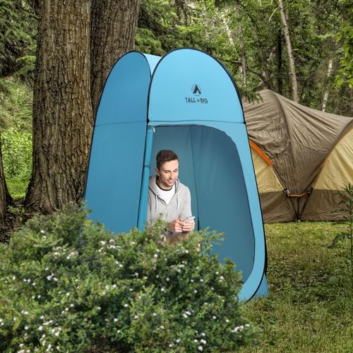 GigaTent Tall ‘N’ Big Pop Up Pod Carpa de Cambio Portátil – Ducha Portátil para Exteriores, Baño de Campamento, Refugio para Lluvia – Ligera y Resistente, Fácil de Instalar miniatura 5