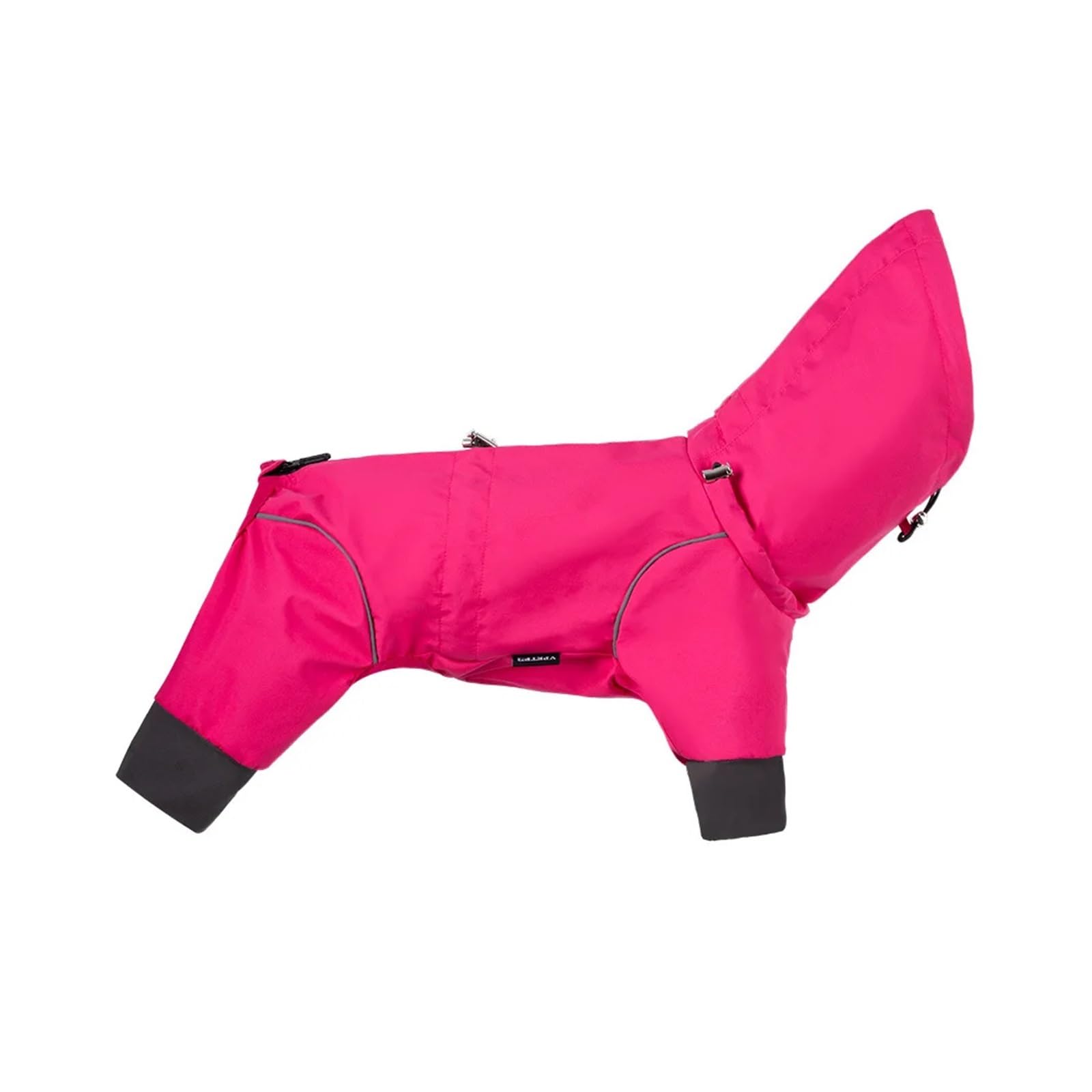 Imperméable chien quatre pattes combinaison d'assaut rouge S veste de pluie avec harnais
