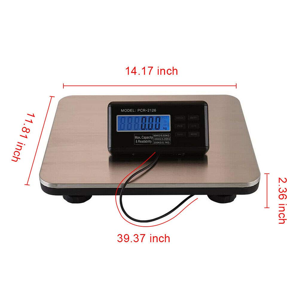 Bilancia Digitale SOULONG 150kg/300kg - Piattaforma Acciaio, Display LCD Retroilluminato, Per Spedizioni