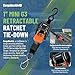 CargoBuckle Mini G3 Retractable Ratchet Straps with Dual S-Hooks, 1400 lbs Break Strength, 1-Inch Width X 6 ft Reach, Auto Ratchet Straps for Trailers, Toy Haulers, ATVs, and Motorcycles - 2 Pack