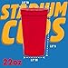 USMG Stadium Cups 22oz Blank (Red, QTY 25)