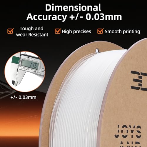 Image of 3DHoJor ABS Filament 1.75mm, ABS 1kg Spool (2.2lbs),3D Printer Filament,Dimensional Accuracy + /- 0.03 mm, Fit Most FDM Printer-Clear