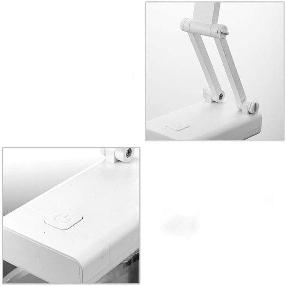 DieffematicTD Lampa biurkowa Ściemniana lampa stołowa składana - port ładowania USB, lampy do ładowania, proste lampy stołowe, nowoczesna lampa biurkowa, czytanie, badanie, praca, dom ma zastosowanie