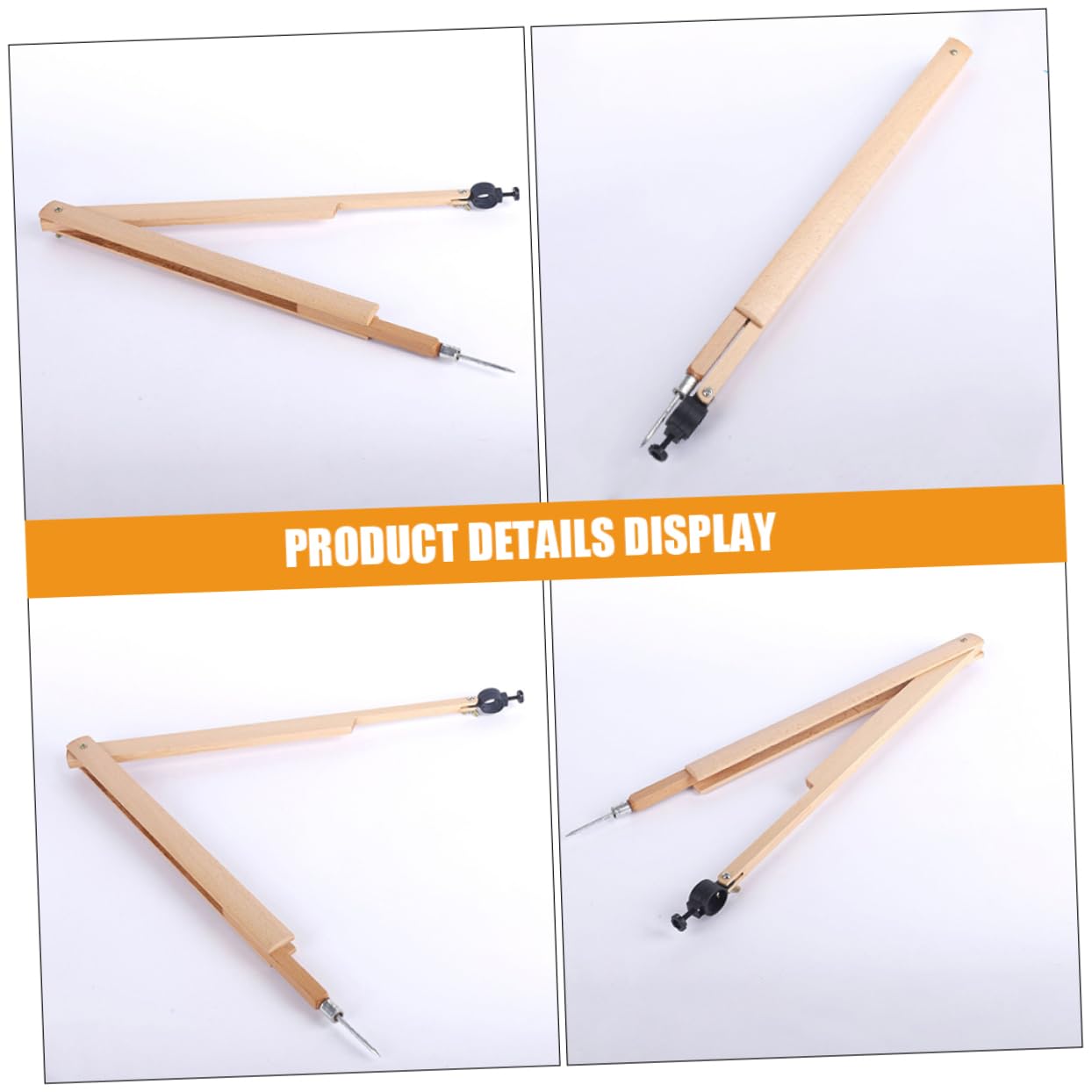 SHINEOFI 3pièces Outil De Dessin Pour Écoles Compas De Mathématiques Pour Tableaux Noirs Fournitures Scolaires Pratiques Compas Modèle Érable Pour De Dessin Et Mesure