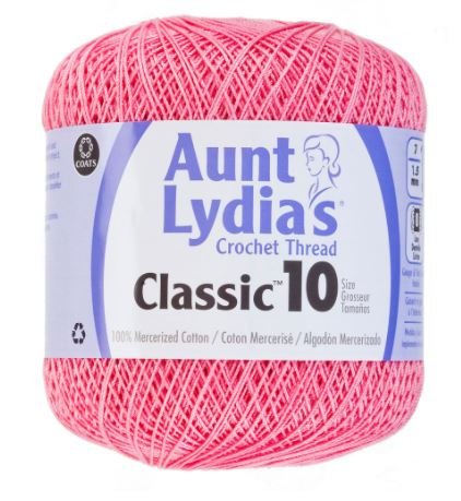 Aunt Lydia's Crochet Thread - Size 10 - French Rose (2-Pack) #TOP1