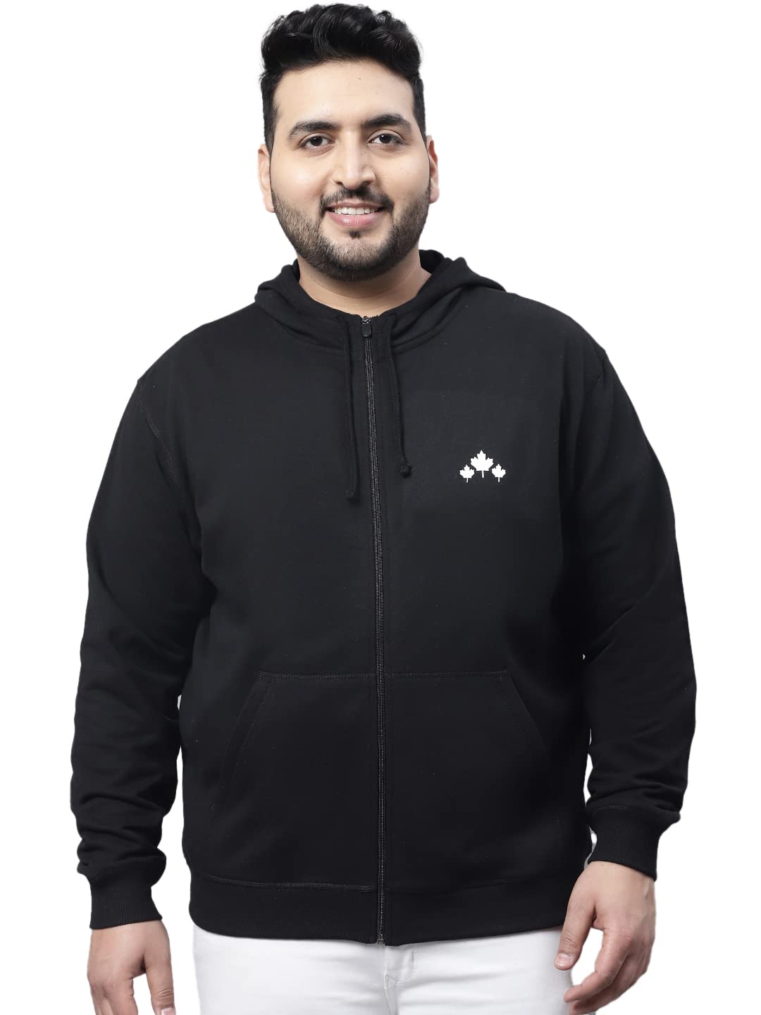 RuteMen's Black Full Sleeve Plus Size Sweatshirt & Hoodey for Boy's (MS 0005)