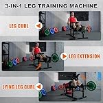 Leg Extension, 3-in-1 Leg Curl Machine with Adjustable Back, 800LB Capacity Leg Workout Equipment with Leg Holder, Compact for Small Spaces, Heavy-Duty Leg Machine, AT05 - Image 4