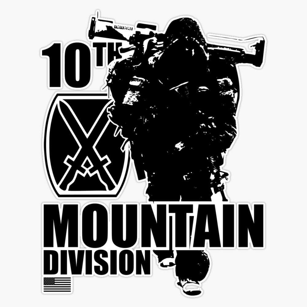 10th Mountain Division Window Bumper Sticker Decal 5"