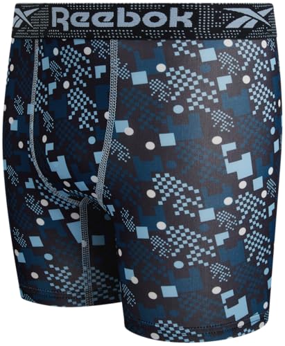 Reebok Boys Boxer Briefs - 6 Pack Soft Comfort Performance Stretch Underwear Boxers for Boys with No Fly Open Support Pouch4