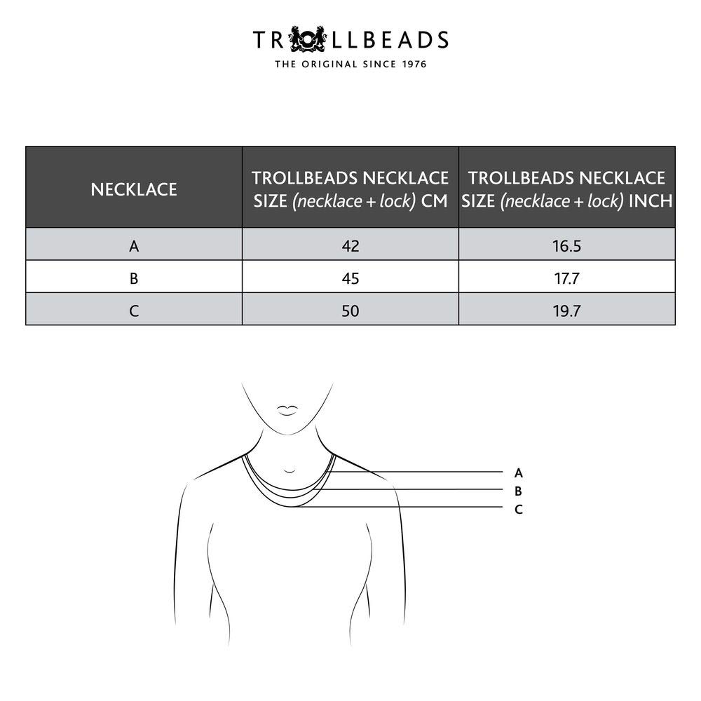 Trollbeads Lederhalskette Braun ohne Verschluss