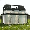 Champion Sports Plastic Water Bottle Set, Quart, Black