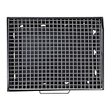 Zerodeko Parrilla Plegable Portátil para Barbacoa de Carbón Parrilla de Picnic de Acero Negro Grande al Aire Libre para Camping y Senderismo Herramienta Resistente y Fácil de Transportar