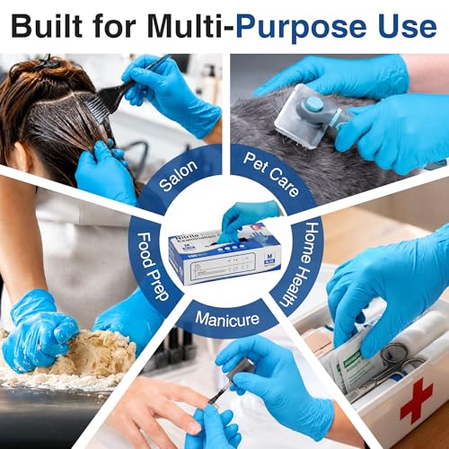 Image of Schneider Black Nitrile Gloves, Gloves Disposable Latex Free, Powder Free