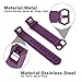 Bands Compatible with Fitbit Alta/Alta HR for Women and Men(4 Pack), Classic Soft Silicone Sport Strap Replacement Wristband for Fitbit Alta/Alta HR/Fitbit,Small Large