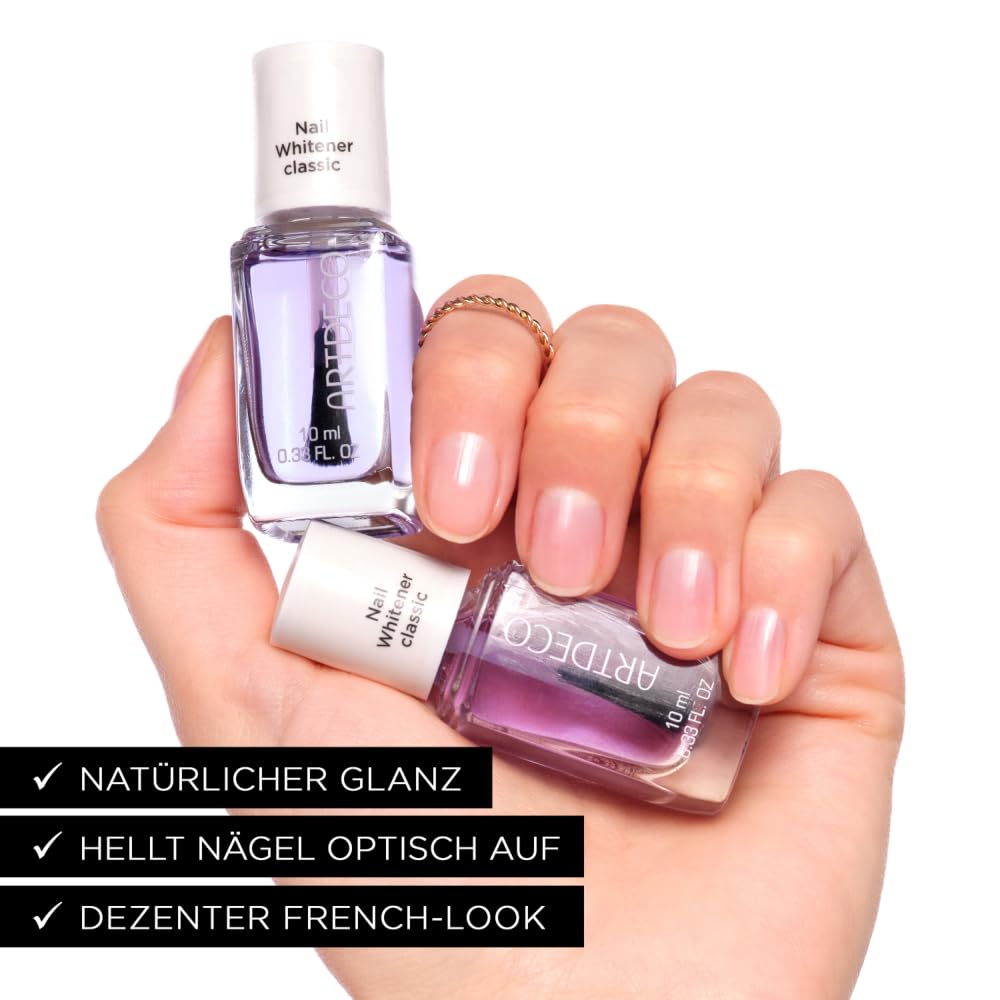 ARTDECO Nail Whitener Classic - przezroczysty lakier do paznokci, rozjaśniający - 1 x 10 ml