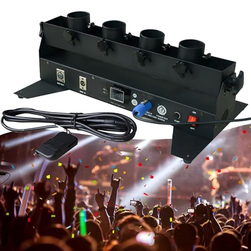 Cashwise Cañón de Lanza de Confeti inalámbrico, cañón de Confeti eléctrico, máquina de cañón de Confeti, Lanzador de Confeti de Eventos Especiales, para Matrimonio Comercial