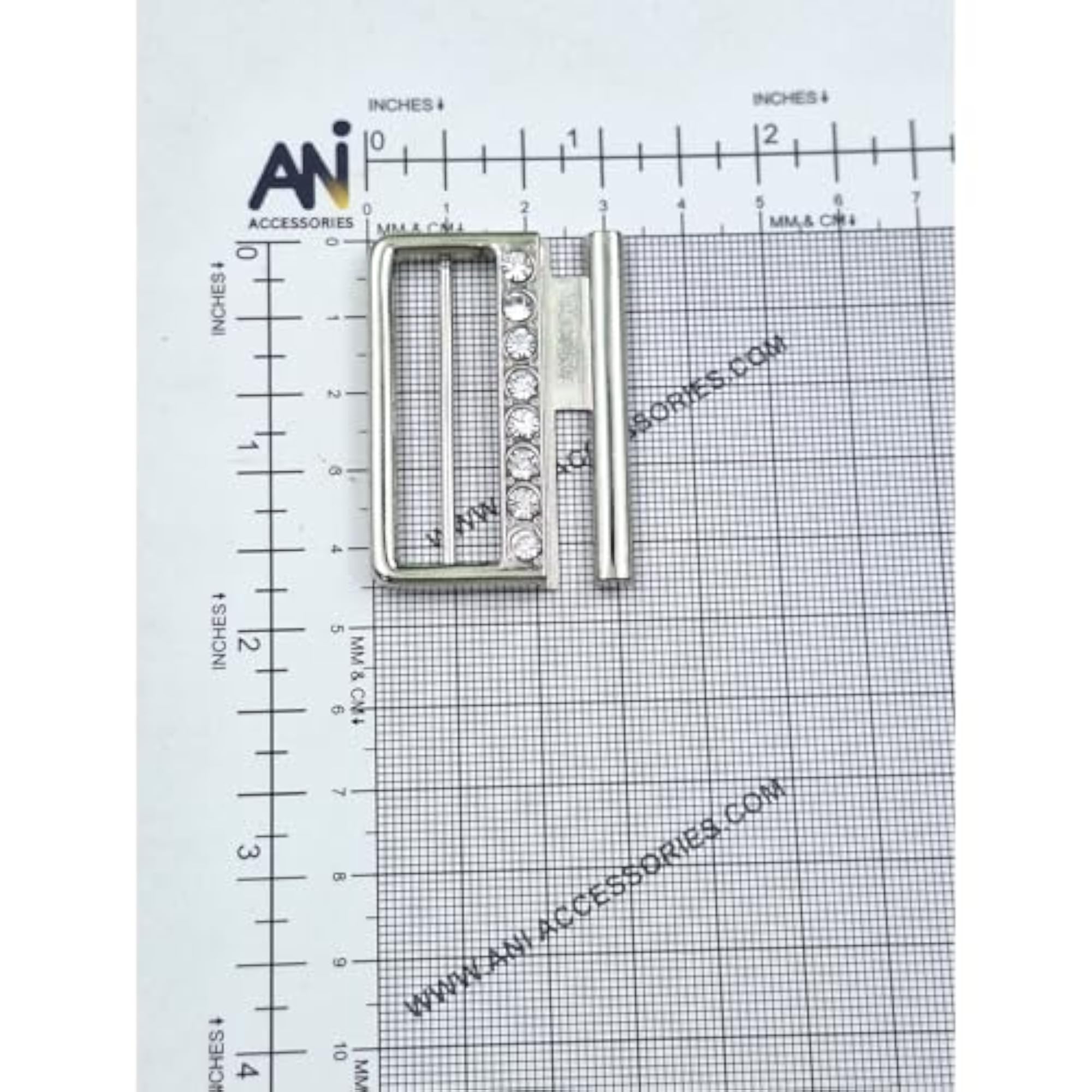 Metal Clasp Buckle Set, 2 Part Slide Buckles for Crafts