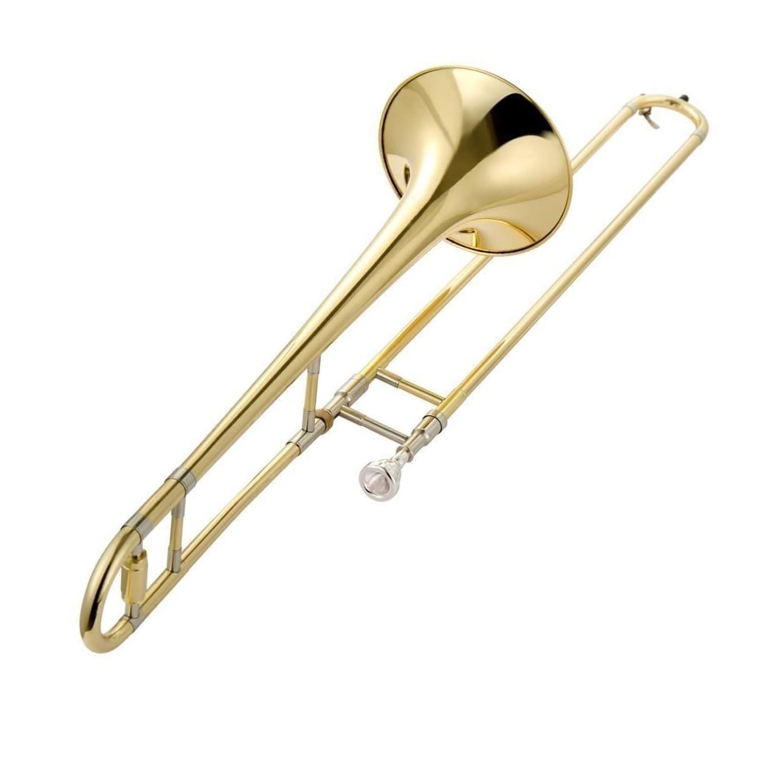 Instrument Puzon Puzon Tenorowy W Kolorze Złotym Tonacja B Dur Rura Ciągnąca Duża Objętość