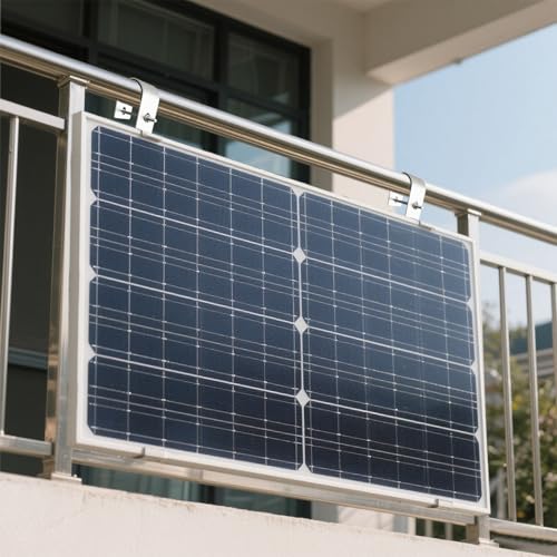 Globooluek Solarpanel Haken Edelstahl Solarpanel Halterung Halterungen für Balkon Solarmodule Haken (2)