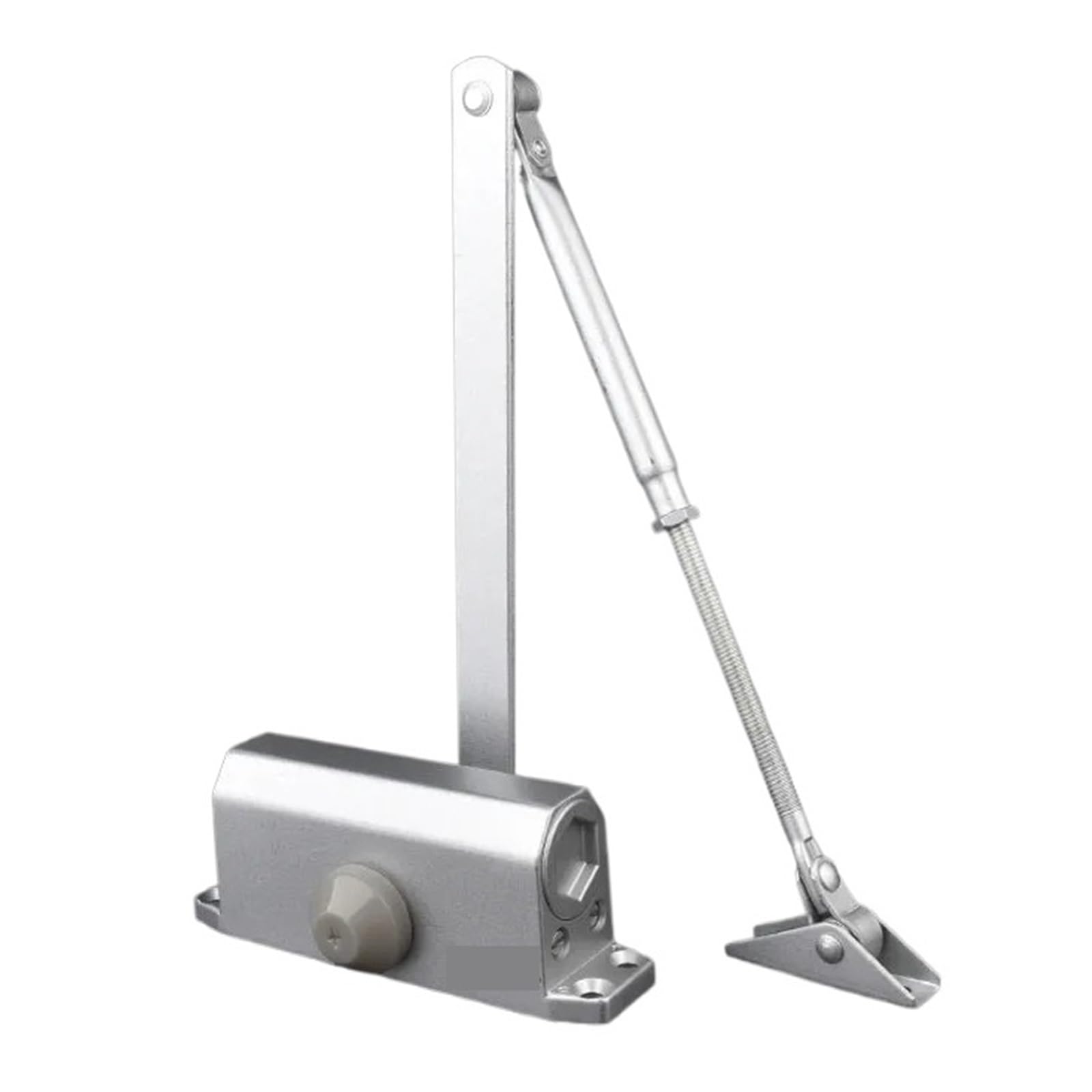 SWENEEN Adjustable Bedroom Door Closer Damping Buffer Door Stopper Speed Mute Closing For 25 To 65Kg Door Hardware Easy For Home Commercial Use (Slivery),Slivery