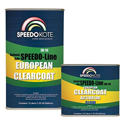 Speedokote SMR-1100-S - European Clear Coat 2K Urethane, 7.5 Liter Euro Clearcoat w/Slow Act.