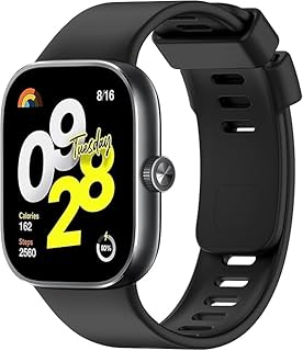 سوار بديل من Next Store متوافق مع شاومي ريدمي وتش 4 – سوار سيليكون قابل للتعديل للرجال والنساء – تصميم رياضي مريح للاستبدال اليومي