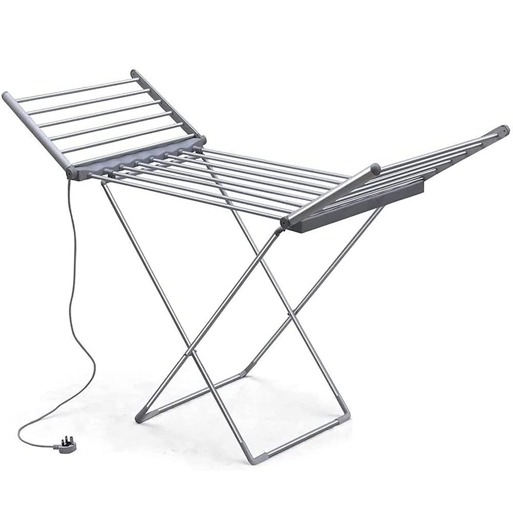 ZJIEX 230W Stendibiancheria Elettrico Riscaldato, Asciugatrice Pieghevole, 20 Bar, Efficiente Energetico ​Lavaggio Rapido Lavaggio Asciugatura