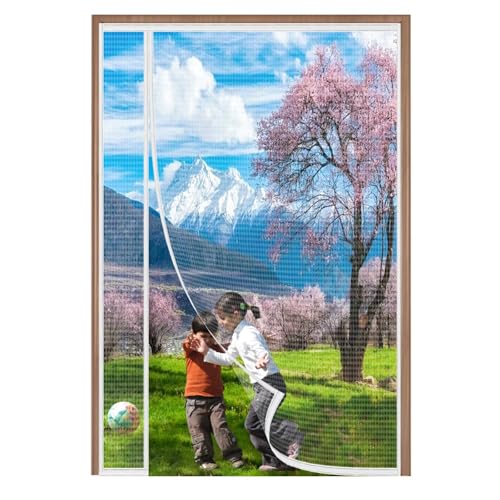 Mosquitera Puerta Magnetica,160x220cm(WxH) Blanco,Cortina Mosquiteras para Puertas,Se Cierra Automáticamente,Fácil Instalación sin Taladrar,para Puerta del Balcón,Puerta Patio