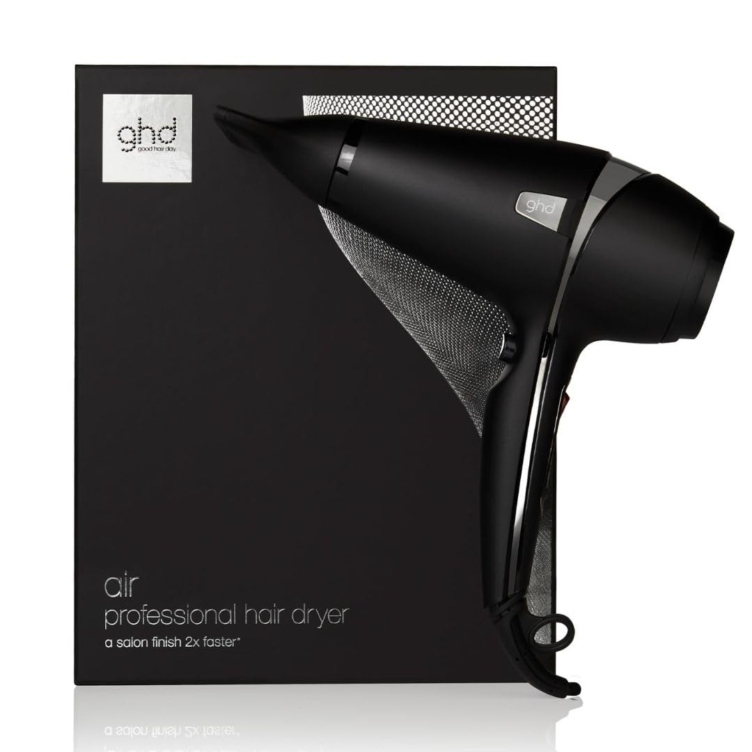 ghd Air Föhn in Schwarz - Leistungsstarker Haartrockner für Salon-Finish, 2x schnelleres Trocknen, reduziert Frizz - Für alle Haartypen
