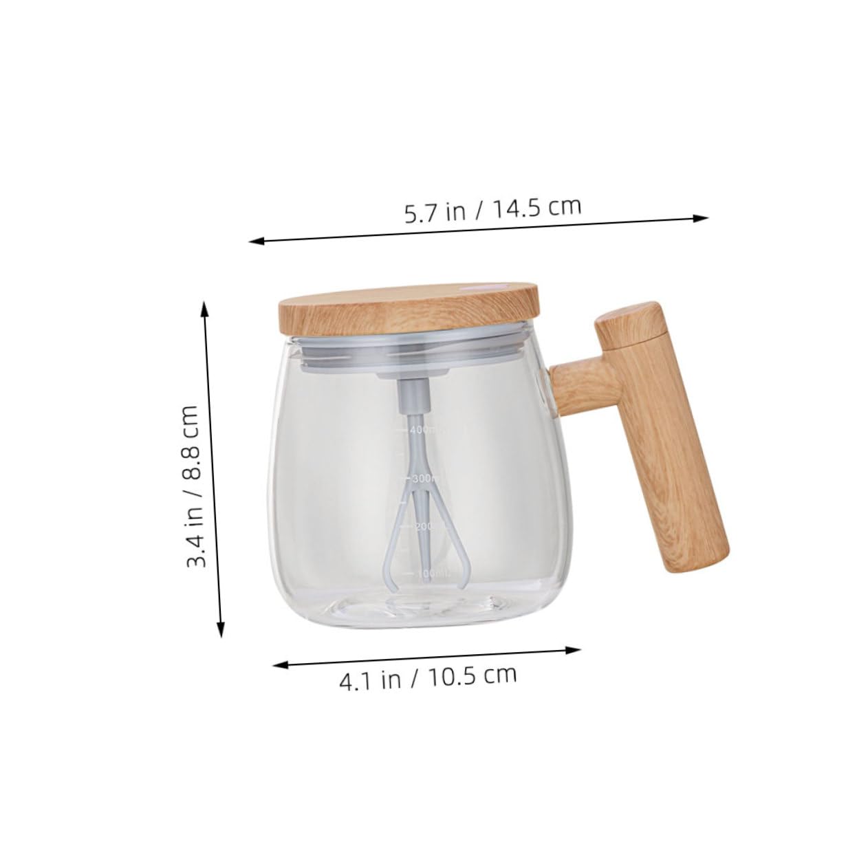 GRIRIW Self Mixing Cup Electric Stirring Mug for Tea Milk No Bursting Easy Handle