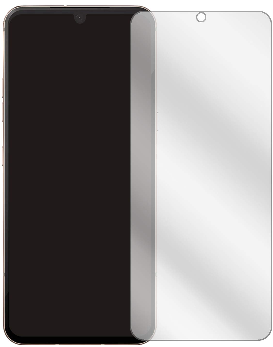 2x Pellicola Protettiva per LG Q60 , rivestimento al 100%, Protezione dipos Flex