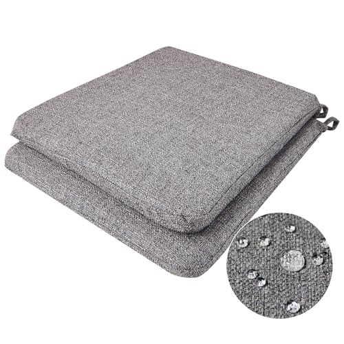 BALCONY & FALCON Coussins de Chaise, déhoussable, Lavable en Machine, Coussin de siège antidérapant avec Attaches, Coussin de Chaise Durable pour Salle à...